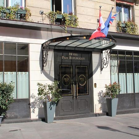 Hotel Paix Republique Párizs Kültér fotó