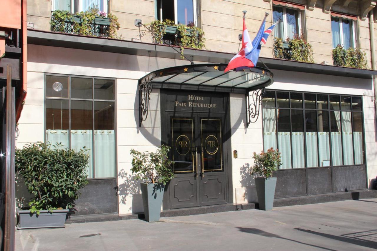 Hotel Paix Republique Párizs Kültér fotó
